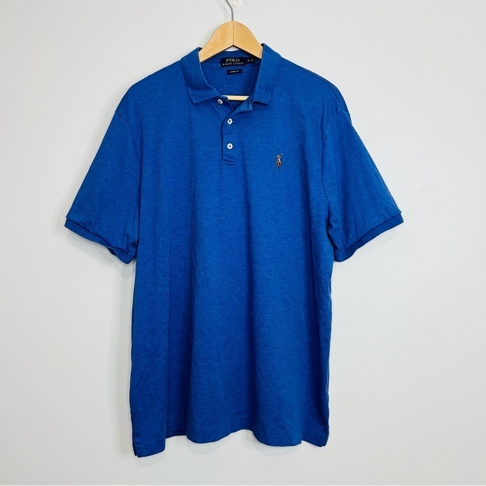 Polo Ralph Lauren Blue Classic Soft Cotton Polo Shirt XL